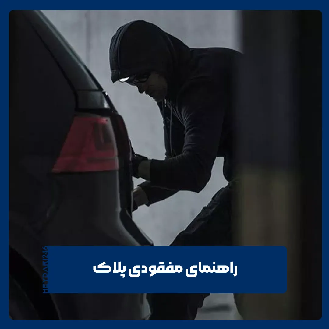 مفقودی پلاک ماشین